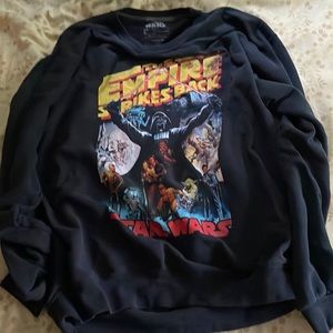 Men’s Vintage Star Wars Sweater Size L VERY RARE DEFECTIVE